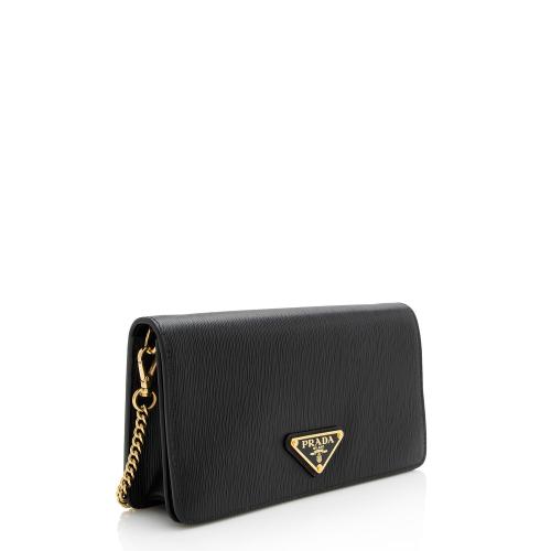 Prada Saffiano Leather Move Chain Wallet