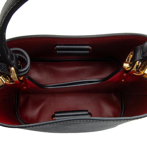 Prada Saffiano Leather Panier Small Bucket Bag