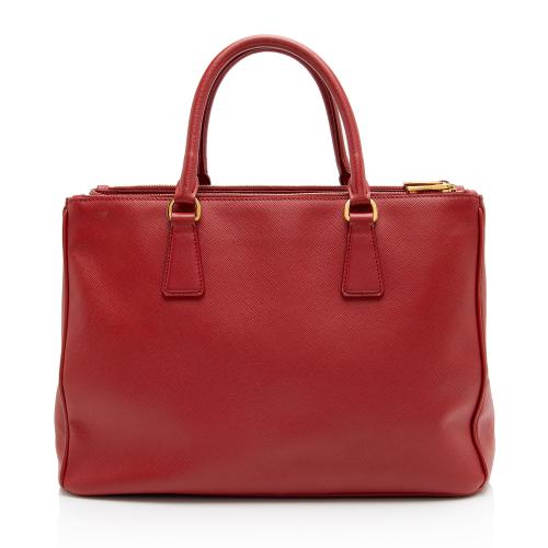 Prada Saffiano Lux Double Zip Medium Tote