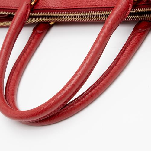 Prada Saffiano Lux Double Zip Medium Tote