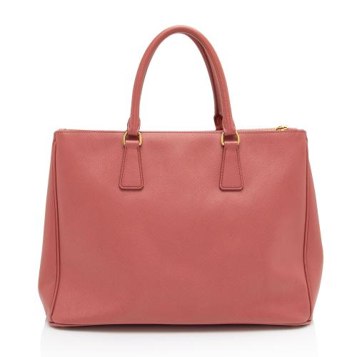 Prada Saffiano Lux Double Zip Medium Tote