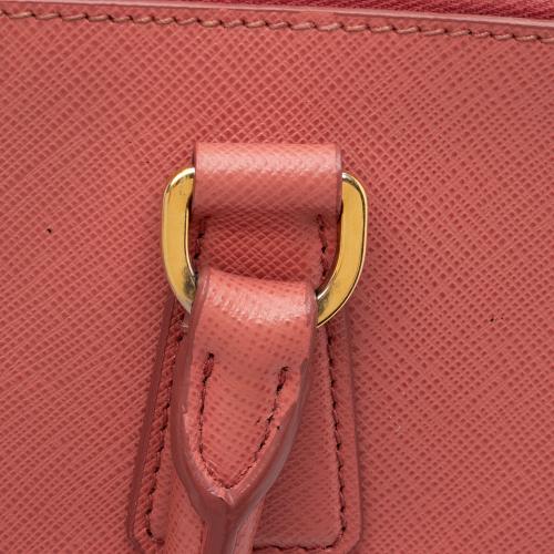 Prada Saffiano Lux Double Zip Medium Tote