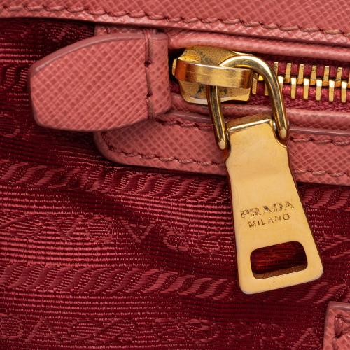 Prada Saffiano Lux Double Zip Medium Tote