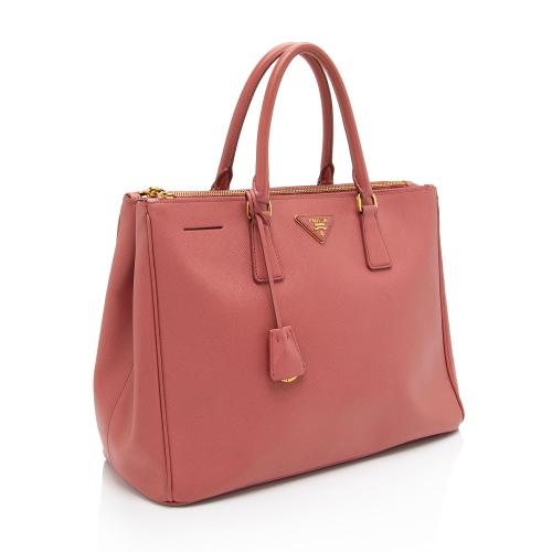 Prada Saffiano Lux Double Zip Medium Tote