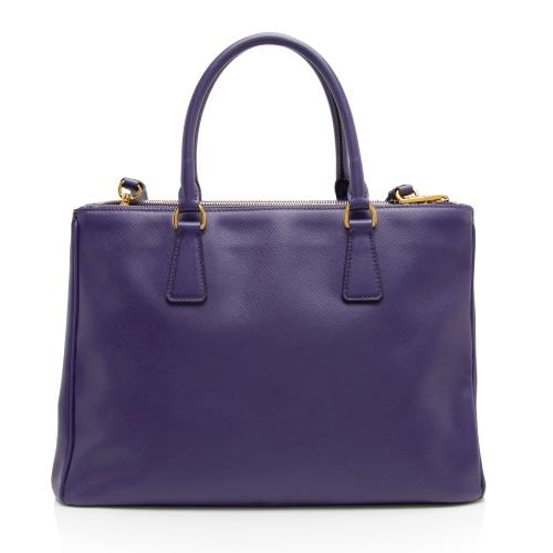 Prada Saffiano Lux Double Zip Medium Tote