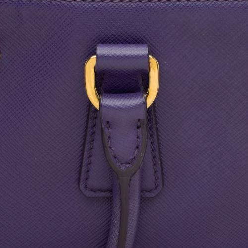 Prada Saffiano Lux Double Zip Medium Tote