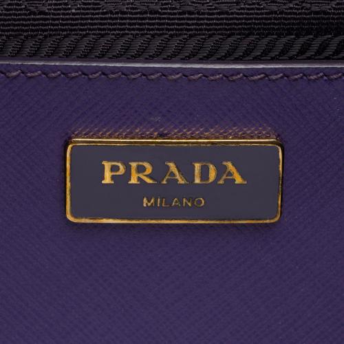 Prada Saffiano Lux Double Zip Medium Tote