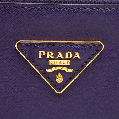 Prada Saffiano Lux Double Zip Medium Tote