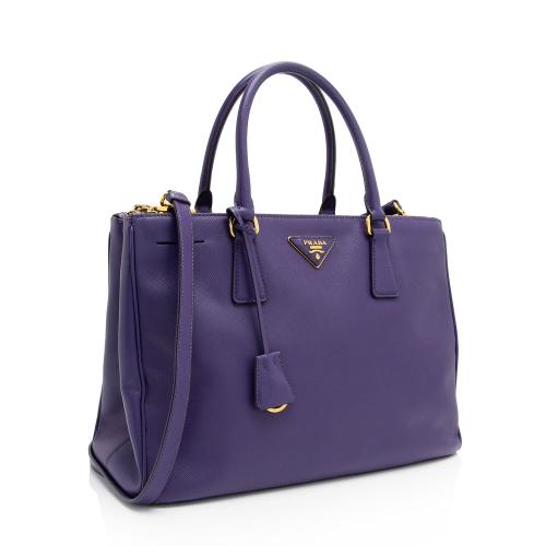 Prada Saffiano Lux Double Zip Medium Tote