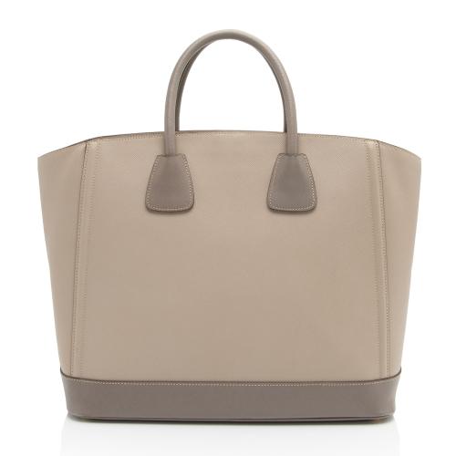 Prada Saffiano Lux Open Shopping Tote