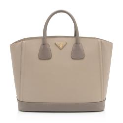 Prada Saffiano Lux Open Shopping Tote