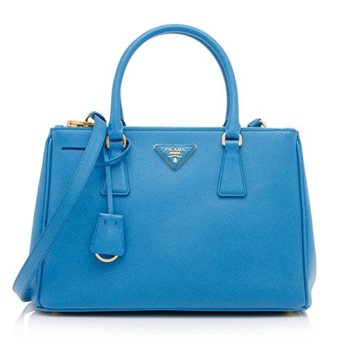 Prada Saffiano Lux Small Double Zip Tote