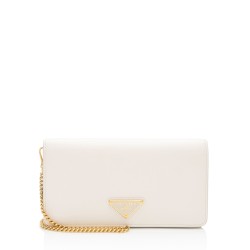 Prada Saffiano Leather Move Chain Wallet