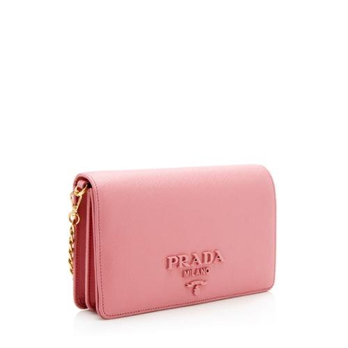 Prada Saffiano Leather Monochrome Small Crossbody