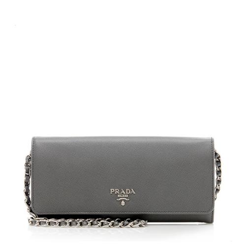 Prada Saffiano Leather Wallet Crossbody