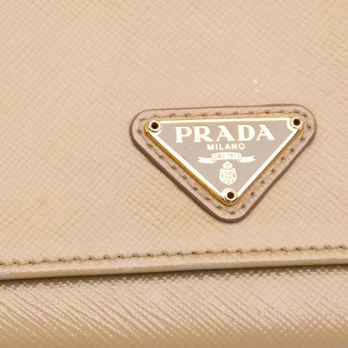 Prada Saffiano Wallet on Strap