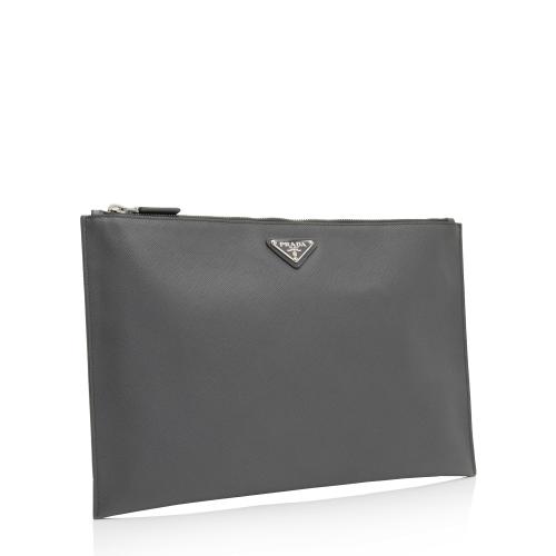 Prada Saffiano Zip Pouch