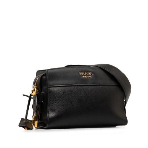 Prada Saffiano and City Calf Esplanade Crossbody