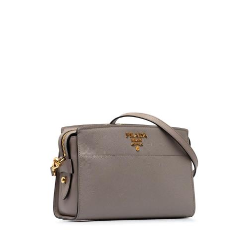 Prada Saffiano and City Calf Esplanade Crossbody