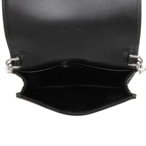 Prada Satin Crystal Cardholder with Chain