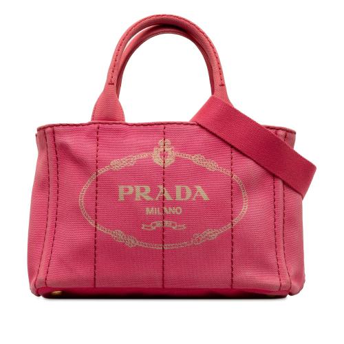 Prada Small Canapa Logo Satchel