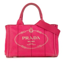 Prada Small Canapa Logo Satchel