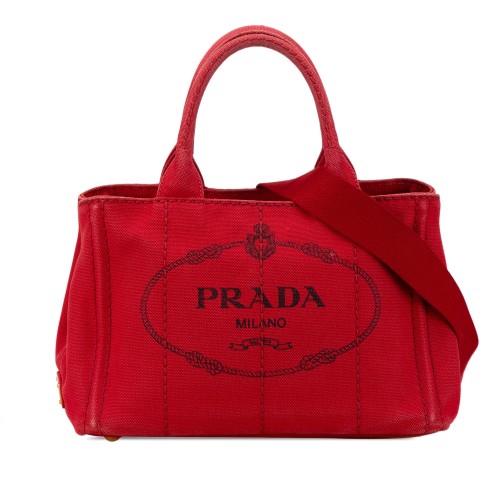 Prada Small Canapa Logo Satchel