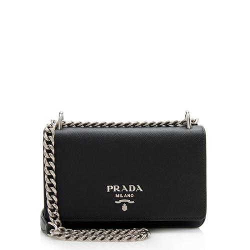 Prada black handbag silver hardware sale