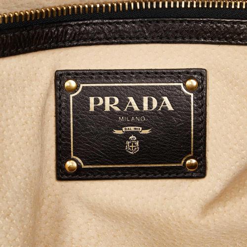 Prada Studded Leather Satchel