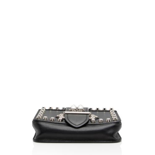 Prada Saffiano Calfskin Studded Cahier Belt Bag