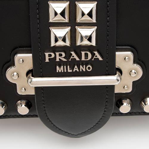 Prada Saffiano Calfskin Studded Cahier Belt Bag