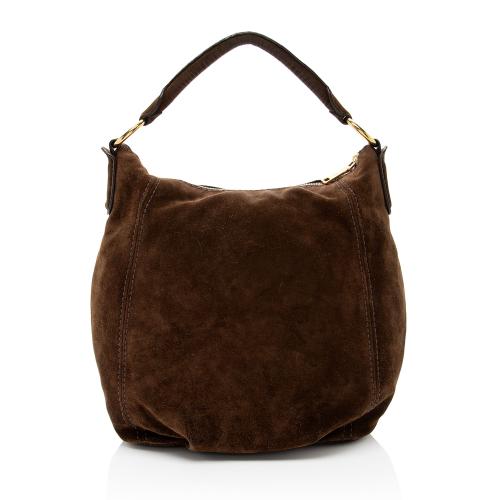 Prada Scamosciato Suede Hobo