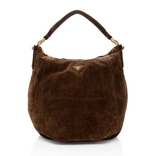 Prada Scamosciato Suede Hobo