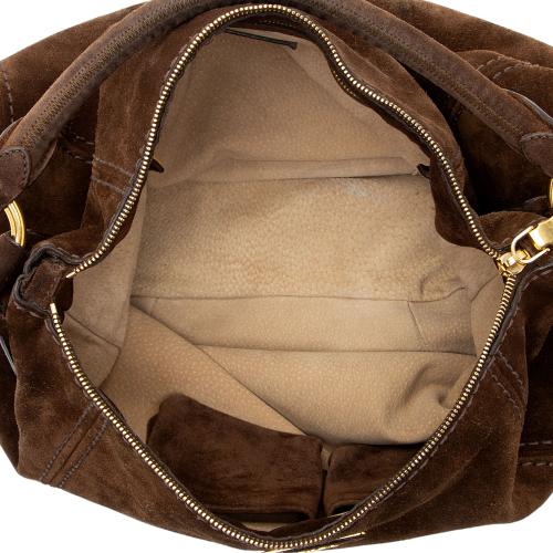 Prada Scamosciato Suede Hobo