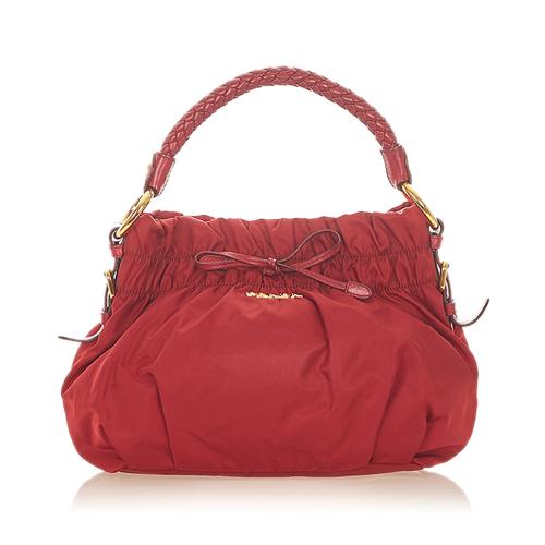 Prada Tessuto Bow Shoulder Bag