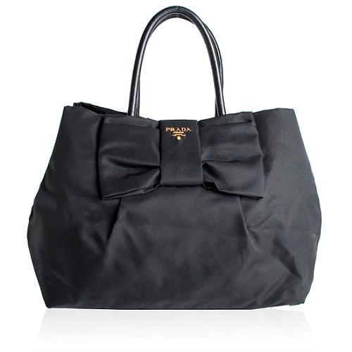 Prada Tessuto Bow Tote