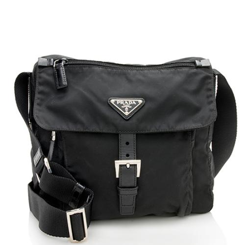 Prada Tessuto Buckle Messenger