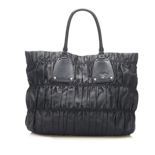 Prada Tessuto Gaufre Nylon Tote Bag