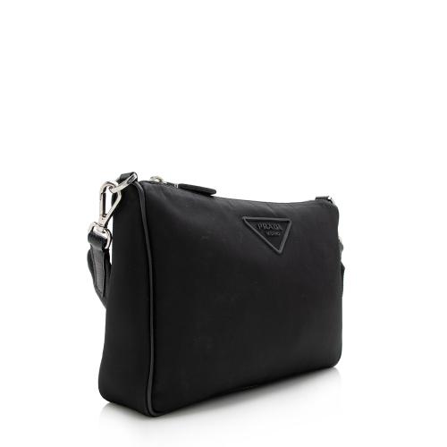 Prada Tessuto Logo Compact Crossbody