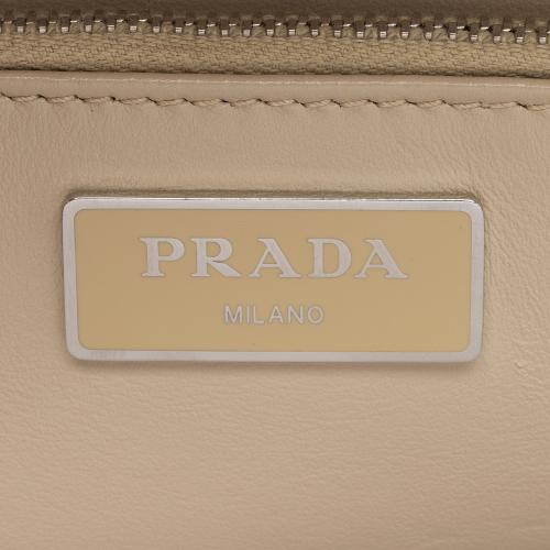 Prada Re-Nylon Patent Leather Double Pocket Crossbody