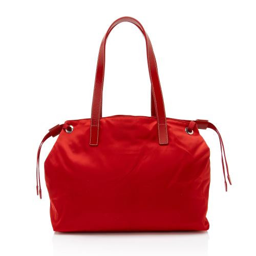 Prada Tessuto Pocket Drawstring Shopper Tote