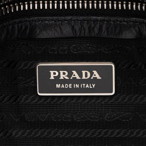 Prada Tessuto Pushlock Foldover Satchel