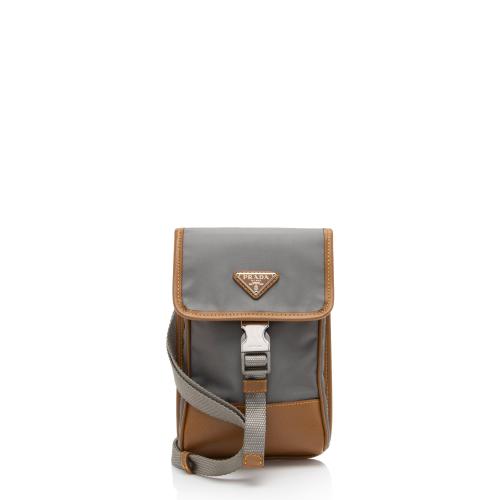 Prada Tessuto Saffiano Phone Crossbody