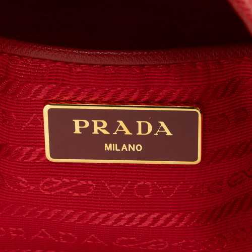 Prada Tessuto Saffiano Drawstring Tote