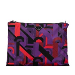 Prada Tessuto Stampato Clutch