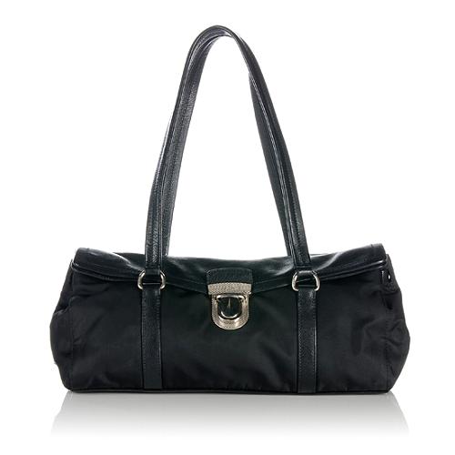 Prada Tessuto Vitello Easy Satchel