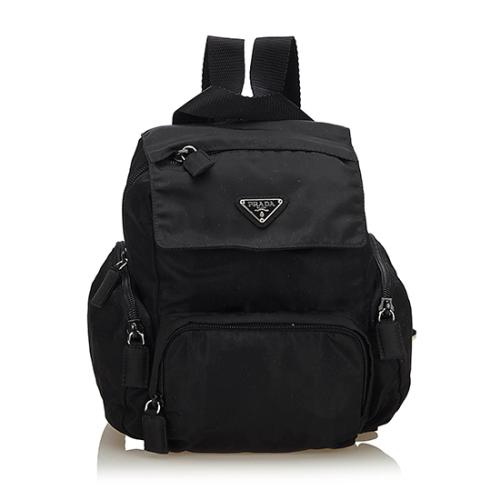 Prada Vintage Tessuto Front Pocket Mini Backpack