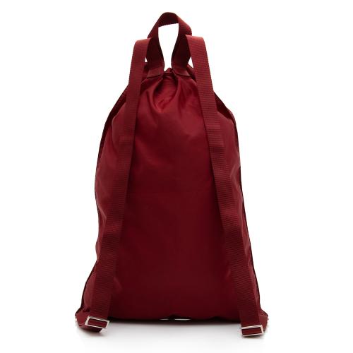 Prada Vintage Tessuto Drawstring Flat XL Backpack