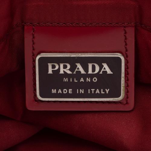 Prada Vintage Tessuto Drawstring Flat XL Backpack