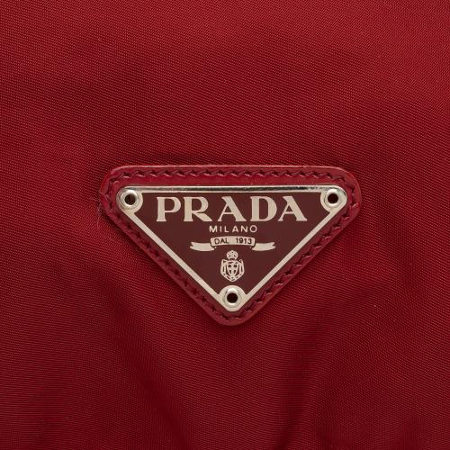 Prada Vintage Tessuto Drawstring Flat XL Backpack